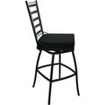 thumbnail image 3 of Outdoor or Indoor Metal Counter 26" Bar Stool - Jordan - Black Fabric - Black, 3 of 3