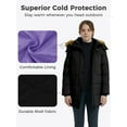 thumbnail image 5 of Wantdo Girl's Coat Insulated Winter Coat Puffer Parka Jacket Outerwear Jacket Black 10/12, 5 of 9