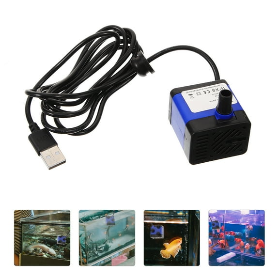 LEDMOMO USB Submersible Water Pump Black Plastic for Fountains Easy Installation