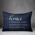 thumbnail image 3 of Creative Products Blue Home is Where Love is 14x20 Indoor / Outdoor Pillow, 3 of 3