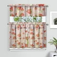 thumbnail image 2 of Kitchen Curtains 36 Inch Short - 3 Panel Set Strawberry Print, Rod Pocket Window Curtains 100% Polyester, Cute Fruit Valance for Farmhouse, Cafe, Living Room, Bedroom, Easy Wash, 2 of 6