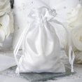 thumbnail image 6 of Efavormart 60PCS WHITE Satin Gift Bag Drawstring Pouch Wedding Favors Bridal Shower Candy Jewelry Bags - 4"x 6", 6 of 6