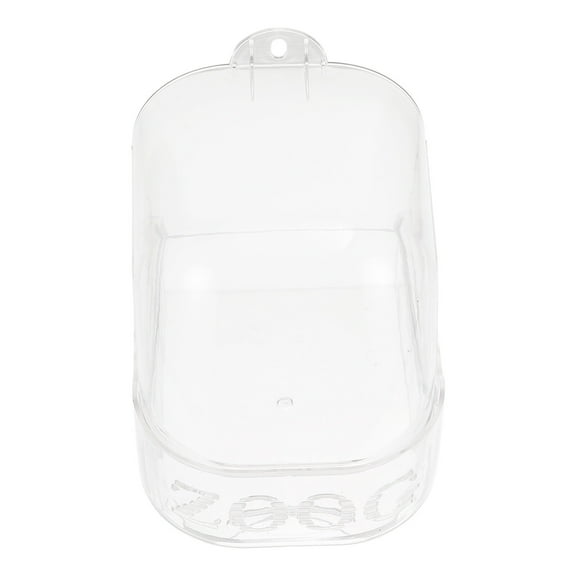 OATIPHO Bird Shower Basin, Transparent Plastic, Ideal for Parrots and Medium Birds, Easy to Clean