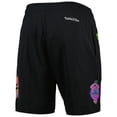 thumbnail image 3 of Men's Mitchell & Ness Black Charlotte Hornets Hardwood Classics Color Bomb Energy Shorts, 3 of 3