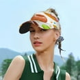 thumbnail image 6 of Daiia Color Donut Pattern Sport Sun Visor Hats Visor Cap Adjustable Empty Top Baseball Cap Cotton Ball Caps for Women and Men, 6 of 8