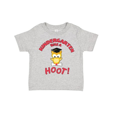 

Inktastic Kindergarten Was a Hoot! Cute Graduation Owl Gift Toddler Boy or Toddler Girl T-Shirt