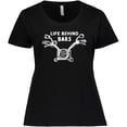 thumbnail image 3 of Inktastic Life Behind Bars Motorcycle Women's Plus Size T-Shirt, 3 of 5