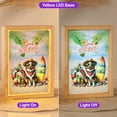 thumbnail image 2 of Australian Shepherd Hello Summer with Sunglasses and Surfboard Tropical Vibes Acrylic Plaque with Wood Photo Frame Box Aussie Dog Lover Gifts Light Box - 00007, 2 of 5