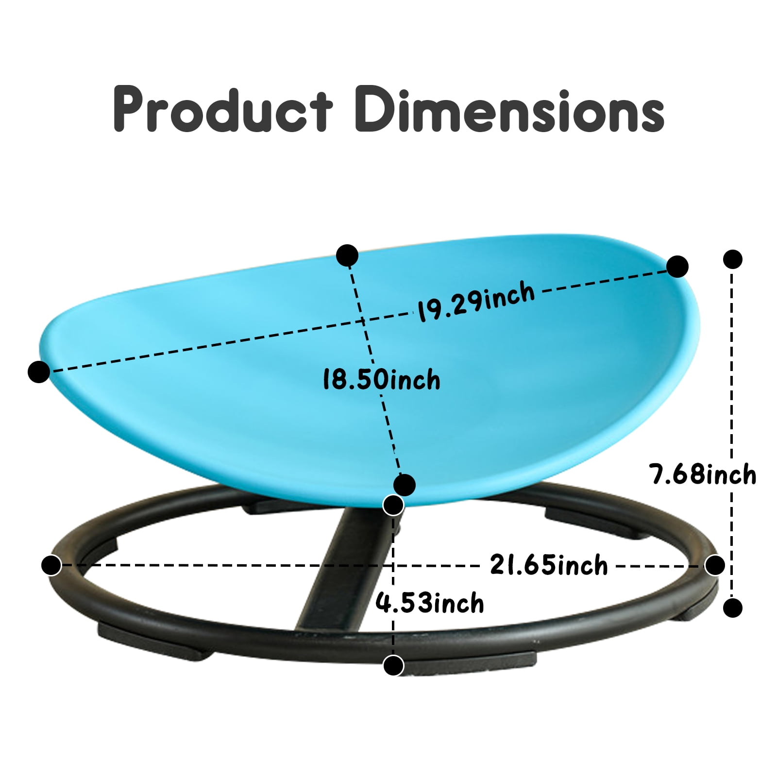 Kids Sensory Spinning Chair for Autism Ages 3+, Sit and Spin Swivel Chair for Kids with ADHD, Sensory Chairs for Autistic Children, Sensory Toys for Motion Sickness Relief, Balance Training