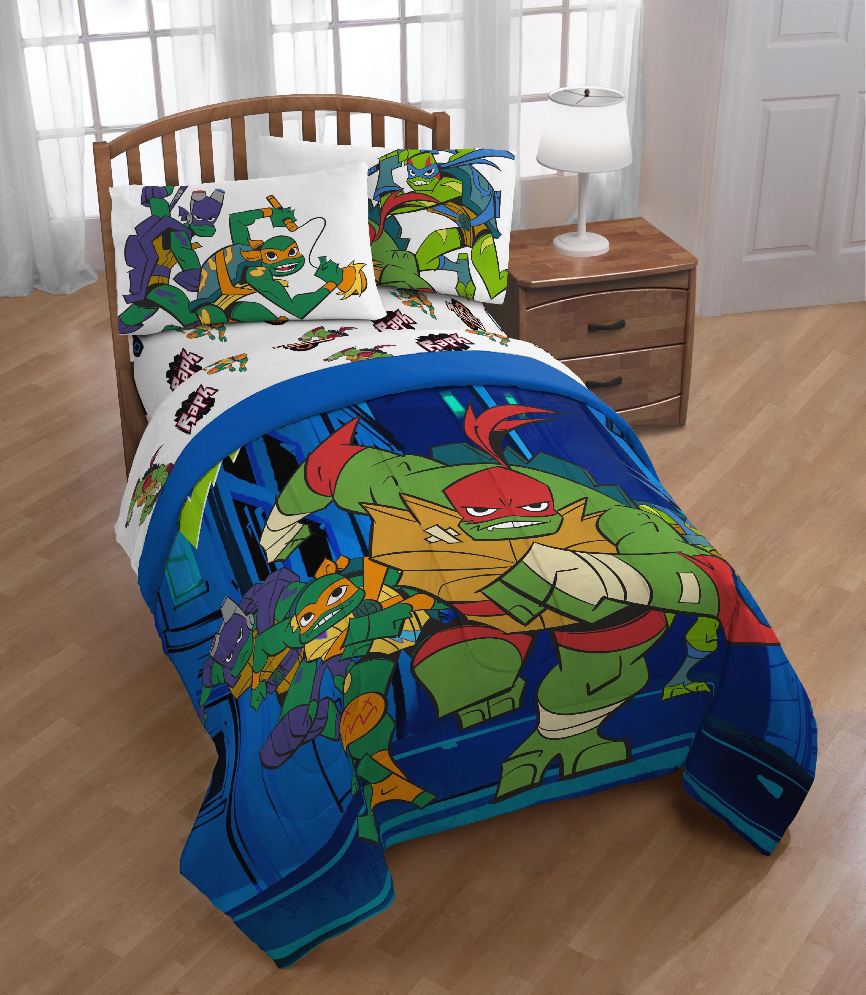 Teenage Mutant Ninja Turtles Rise Night, Ninja Turtle Twin Bed Set