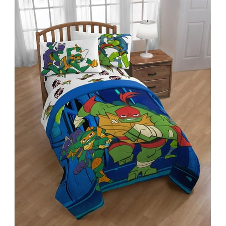 Teenage Mutant Ninja Turtles Rise Night Run Twin Bed Set Walmart Com