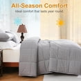 thumbnail image 4 of Comforter Duvet Insert for    Size, Luxurious  Fill Duvet,  Noiseless Waffle  Shell, Breathable Comforter (Light Gray), 4 of 6