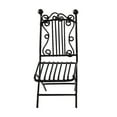 thumbnail image 1 of Conjunto de muebles en miniatura 1:12 Sunnimix Silla Negra accesorio de hierro forjado, 1 of 7