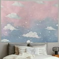 thumbnail image 2 of Shiartex Pink Cloud Tapestry for Bedroom Decor, Aesthetic Home Decorations for Backdrop, Cute White Heaven Sky Tapestries, Wall Hanging for Teen Girls College Dorm, Living Room, Ceiling 40x30inch, 2 of 6