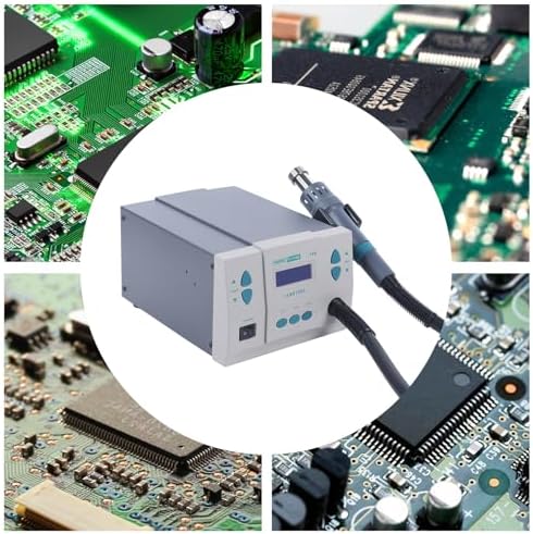 861DW 1000W Hot Air Rework Station with Digital LCD Display, Brushless DC Vortex Blower, 110V Soldering Heat Gun - Includes 3 Nozzles for  Soldering-Professional$$Tools & Hardware Other