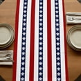 thumbnail image 5 of Coastal Turtle 108 Inch Table Runner, Red Stripe Black White Geometric Ocean Farmhouse Dresser Scarf Cotton & Linen Tablerunner for Dining/Kitchen Island/Holiday Party Décor 13" x 108", 5 of 9