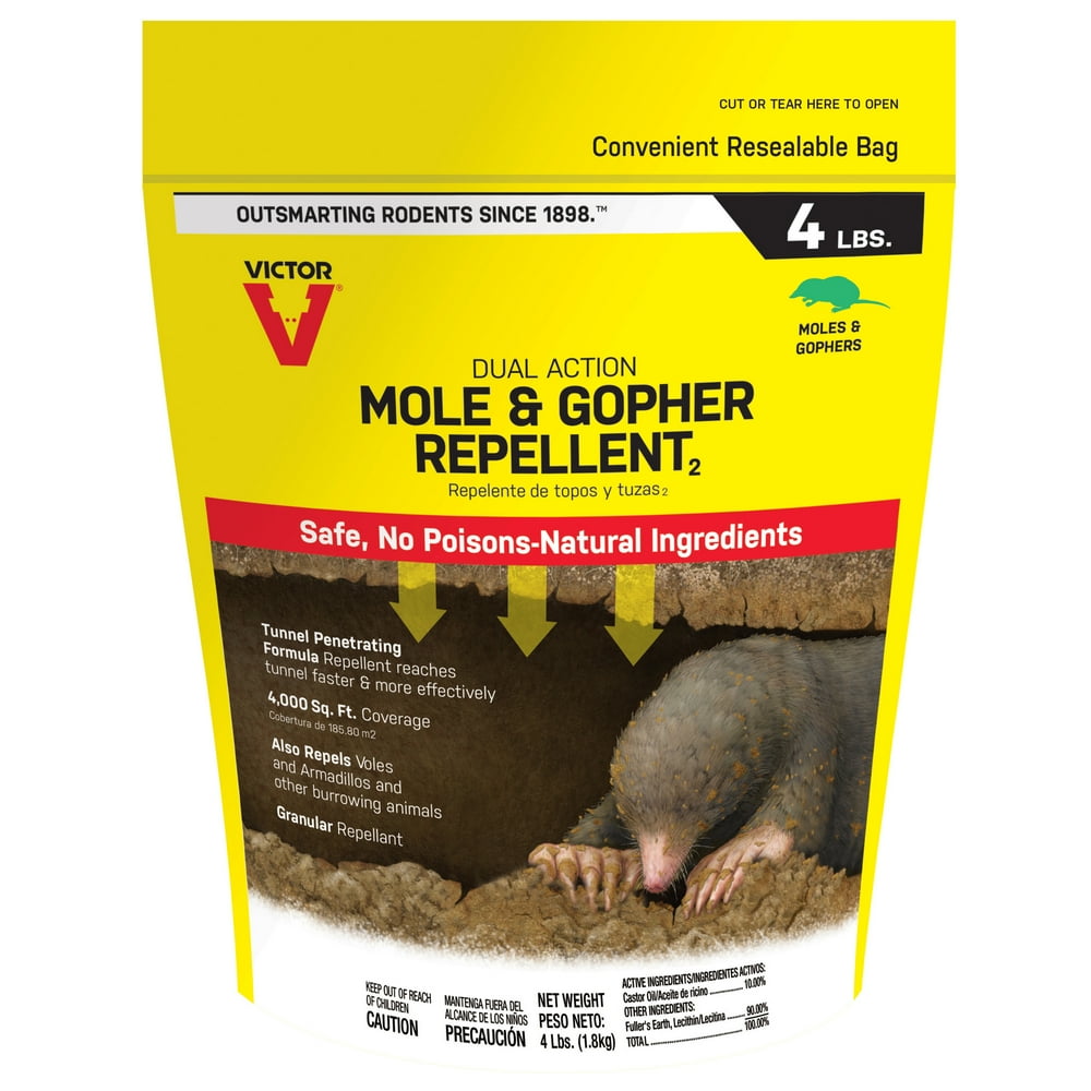 Victor Mole & Gopher Repellent Granules 4 lb Bag