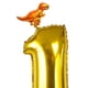 thumbnail image 3 of Globo jumbo dorado número 0-9 de 32 pulgadas con globo de para fiestas de cumpleaños de bebés y niños, decoraciones de de anive Golden_1, 3 of 6