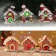 thumbnail image 5 of Casas de pueblo con escena navideña, edificios navideños iluminados con LED, 5 of 5