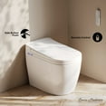 thumbnail image 2 of Avancer One Piece Smart Toilet 1.28 GPF in Glossy White with Heated Bidet, Air Drying, Night Light, Foot Sensor, 2 of 10