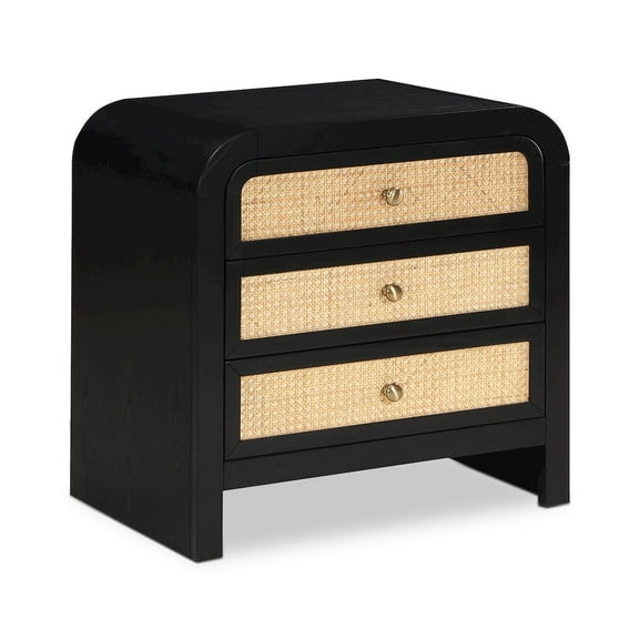 Meridian Furniture Siena Black Night Stand