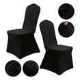 thumbnail image 4 of Hotel Style for Banquet Use Polyester White Chair Cover with Elastic Fit Elegant Reception Room Seating Accessory for Weddings and Events, 4 of 5