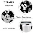 thumbnail image 5 of Halloween Ghost Shower Curtain Set Lovely Cartoon Ghosts Funny Trick or Treat Spooky Cute Decorative Shower Curtains for Kids Bathtubs Bath Waterproof Polyester Fabric with Hooks 36x72 Inches, 5 of 6