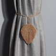 thumbnail image 4 of Flmtop Rideau Boucle Feuille en Forme de Rideaux Ornements Corde de Coton Tissé à la Main Rideau Tieback pour la Maison, 4 of 9