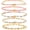 Gold pink, variant on 14K Gold Plated Beaded Bracelets Stack Set for Women,Stretch Boho Colorful Beads Ball Jewelry Friendship Summer Trendy