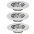 thumbnail image 1 of Filtro de fregadero de cocina de acero inoxidable, filtro de alcantarillado para baño, coladores portátiles pequeños, 3 uds., 1 of 14