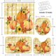 thumbnail image 2 of Juego de cortina de ducha con diseño de calabaza otoñal, tapa de inodoro y alfombrillas antideslizantes, 4 piezas de cortinas de ducha con hojas de arce para baño, decoración vintage de cuadros de, 2 of 7