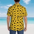 thumbnail image 4 of Honeii Dinosaur Print Men’s Hawaiian Shirt,Classic Button-Down Short Sleeve Shirt, for Beach, Vacation, and Outdoor Activities,X-Large, 4 of 7