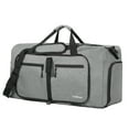 thumbnail image 5 of Travelhouse 50L Foldable Travel Duffle Bag for Men Women with Shoes Compartment Waterproof,Gray, 5 of 6