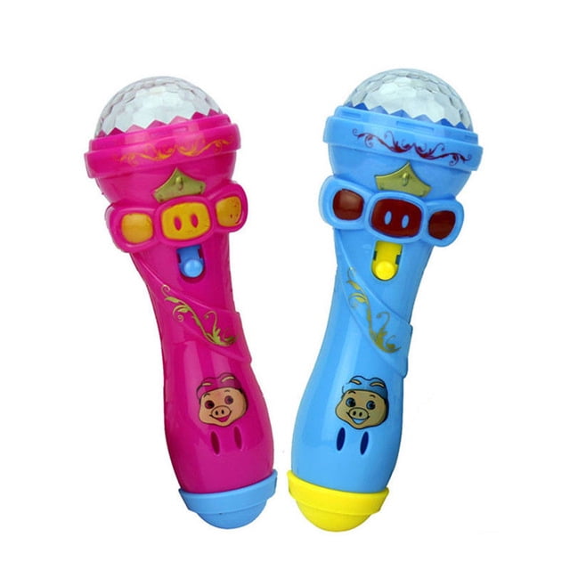 LED Light Up Night Flashing Projection Torch Shape Plastic Kids Children  Toys Microphone flashing bar luminous toy LED bulb 2018 Color:as picture  show - Walmart.com