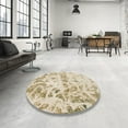 thumbnail image 3 of Ahgly Company Indoor Rectangle Abstract Metallic Gold Abstract Area Rugs, 2' x 3', 3 of 6