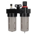 thumbnail image 3 of G1/4" Air Pressure Compressor Filter Gauge Trap Oil Water Regulator Tools Kit, 3 of 9