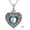 Celtic Moonstone Heart Shape, variant on Cremation Urn Necklace, 925 Sterling Silver Ashes Jewelry with Funnel Kit for Women