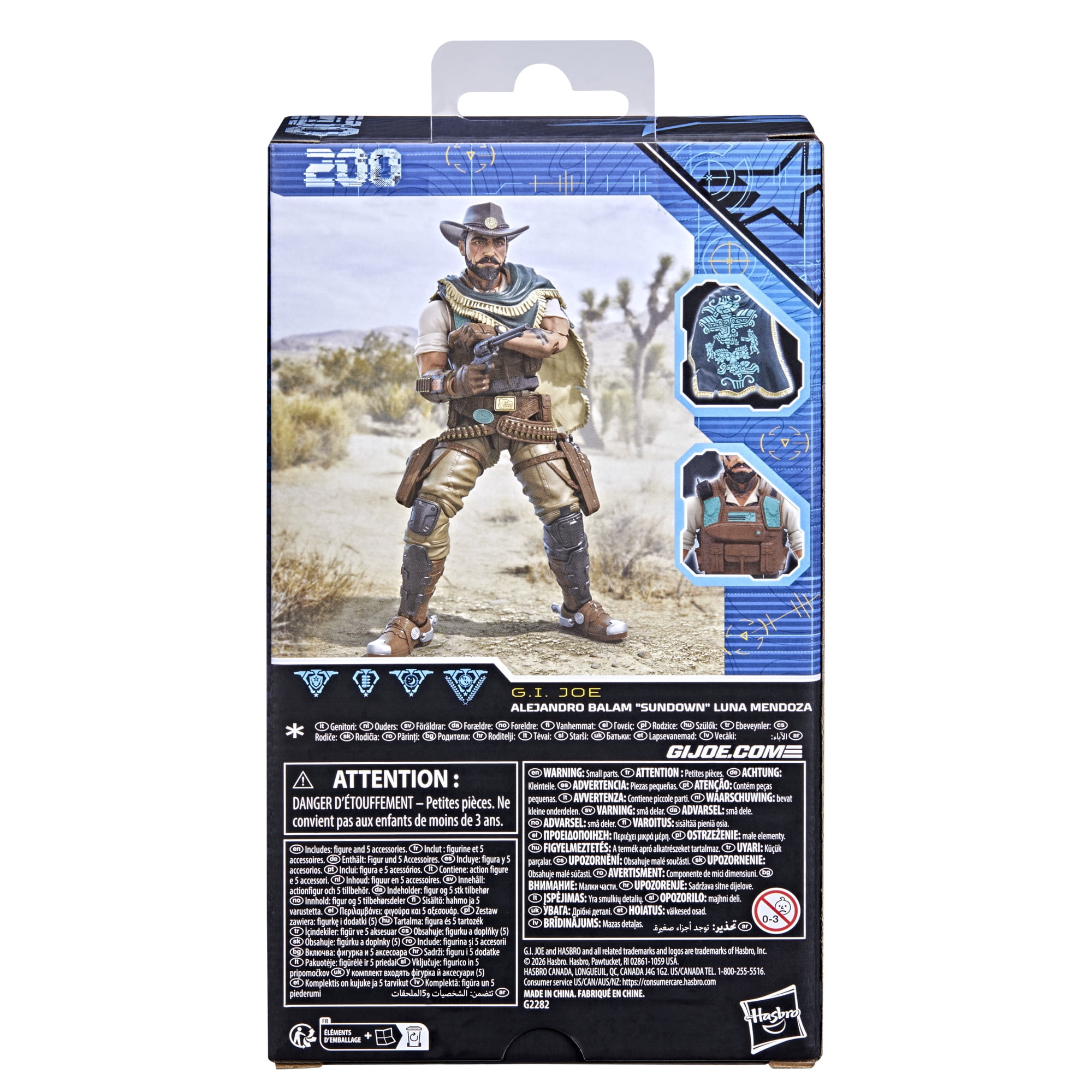 G.I. Joe Classified Series 200, Alejandro Balam "Sundown" Luna Mendoza, 6 Inch Action Figure