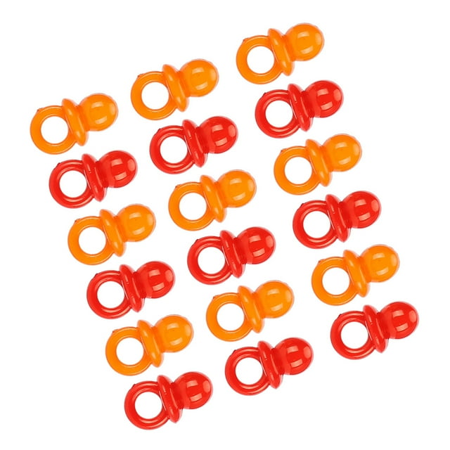 Chupete Acrílico Colorido, 100 Unidades, Transparente Brillante, Duradero, Práctico, Seguro para Bebés, Perfecto para Cumpeados, Bautizos, Juguete Calmante de