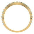 thumbnail image 5 of 0.36 ctw Wedding Band for Women - 18K Yellow Gold Simulated Blue Diamond Stackable Eternity Ring, 5 of 6