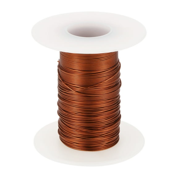 26 AWG Magnet Wire, 26 Gauge Enameled Copper Wire, 2 OZ Magnetic Coil Wire for Transformer, Motor, Electric, 180C(356F)