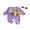 Purple Style 1, variant on BemeyourBBs Newborn Baby Girl Mardi Gras Outfit Footed Romper Spring Fall Winter Carnival Clothes They Found Me In A King Cake Long Sleeve Ruffle Collar Letter Footied Embroidery Jumpsuit Headband