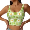 thumbnail image 1 of Fotbe Avocado And Toast Sujetador Deportivo Largo sin Aros para Mujer con Almohadillas y Soporte Medio, Transpirable y Absorbente, Camiseta Tipo Chaleco o Tank Top-X-Large, 1 of 8