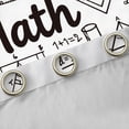 thumbnail image 4 of Homewish Math Geometry Black Out Curtains,Modern Mathematics Curtains Pack of 2 (42x63 Each),White Black Bedroom Curtains For Boys Kids,Super Cozy Room Decor, 4 of 6