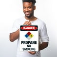 thumbnail image 2 of Propane No Smoking Sign, OSHA Danger Sign,, 2 of 8