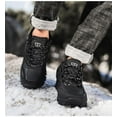 thumbnail image 3 of Nouvelles Bottes d'Hiver pour Hommes, Bottes de Neige Imperméables en Cuir, Espadrilles Super Chaudes, Bottes pour Hommes d'Extérieur, Bottes de Randonnée pour Homme, Chaussures de Travail, 3 of 5