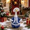 thumbnail image 4 of AZXY Christmas Porch Goose Outfit, 23" Fade‑Proof Wear for Porch Goose, Goose Clothes for Cement Goose, Goose Clothing for Goose Statue,Winter Xmas Decor for Yard Lawn Front Porch Patio Garden, 4 of 8