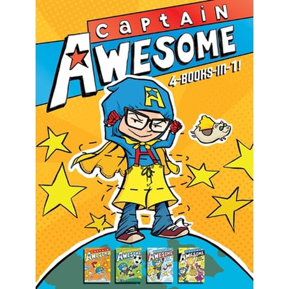 Pre-Owned Captain Awesome 4-Books-In-1: Captain Awesome Takes a Dive; Captain Awesome, Soccer Star; Captain Awesome Saves the Winter Wonderland; Captain Aweso (Hardcover) 1481450913 9781481450911