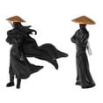 thumbnail image 4 of 2 figuras de guerreros chinos antiguos. Exquisita decoración en micro paisaje para bonsáis, terrarios y jardines en miniatura., 4 of 8
