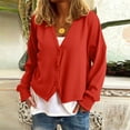 thumbnail image 4 of Yokua Womens Button Up Cardigan Knit Fabric Simple Design Long Sleeve Sweater Jacket, 4 of 8